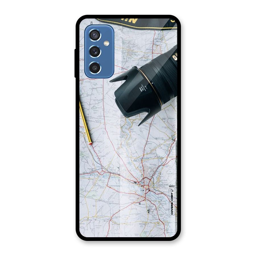Map And Camera Glass Back Case for Galaxy M52 5G