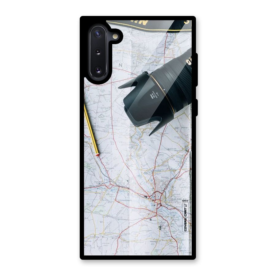Map And Camera Glass Back Case for Galaxy Note 10