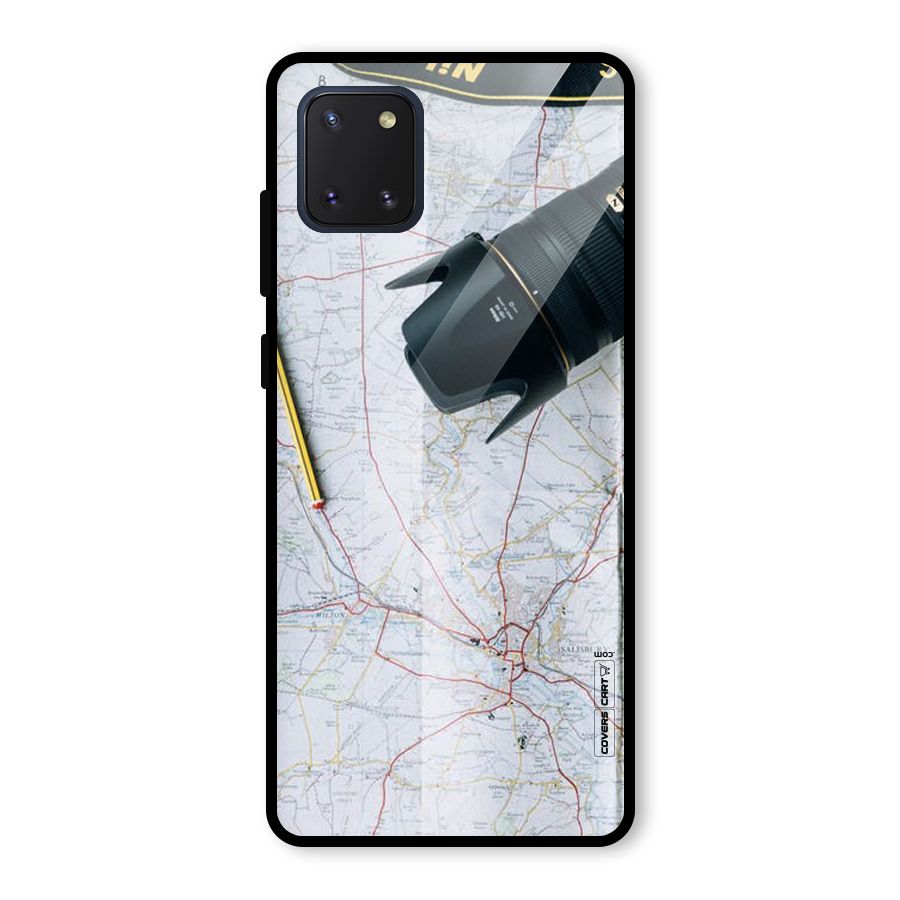 Map And Camera Glass Back Case for Galaxy Note 10 Lite