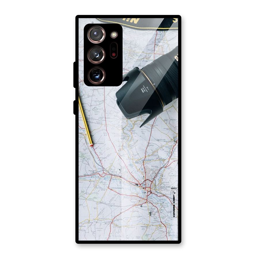 Map And Camera Glass Back Case for Galaxy Note 20 Ultra