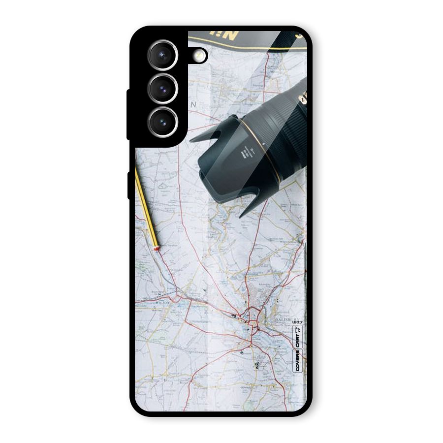 Map And Camera Glass Back Case for Galaxy S21 5G