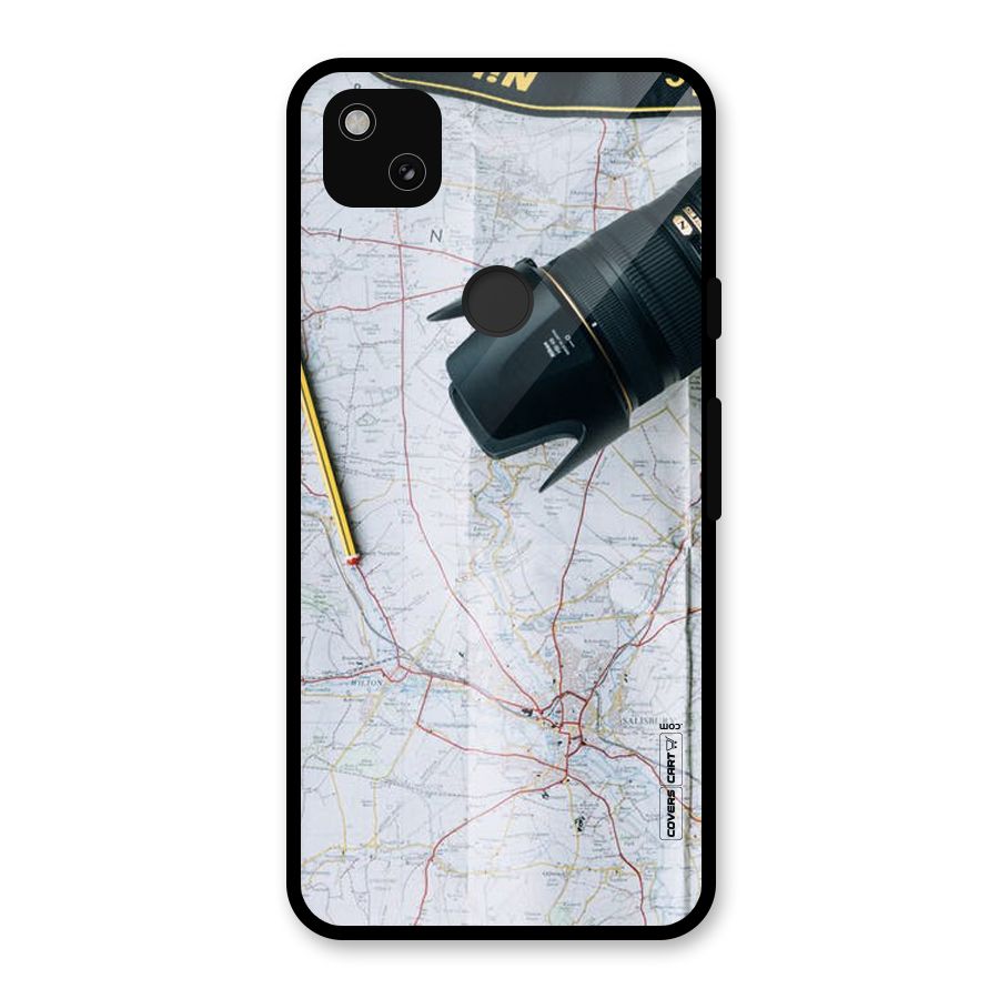 Map And Camera Glass Back Case for Google Pixel 4a