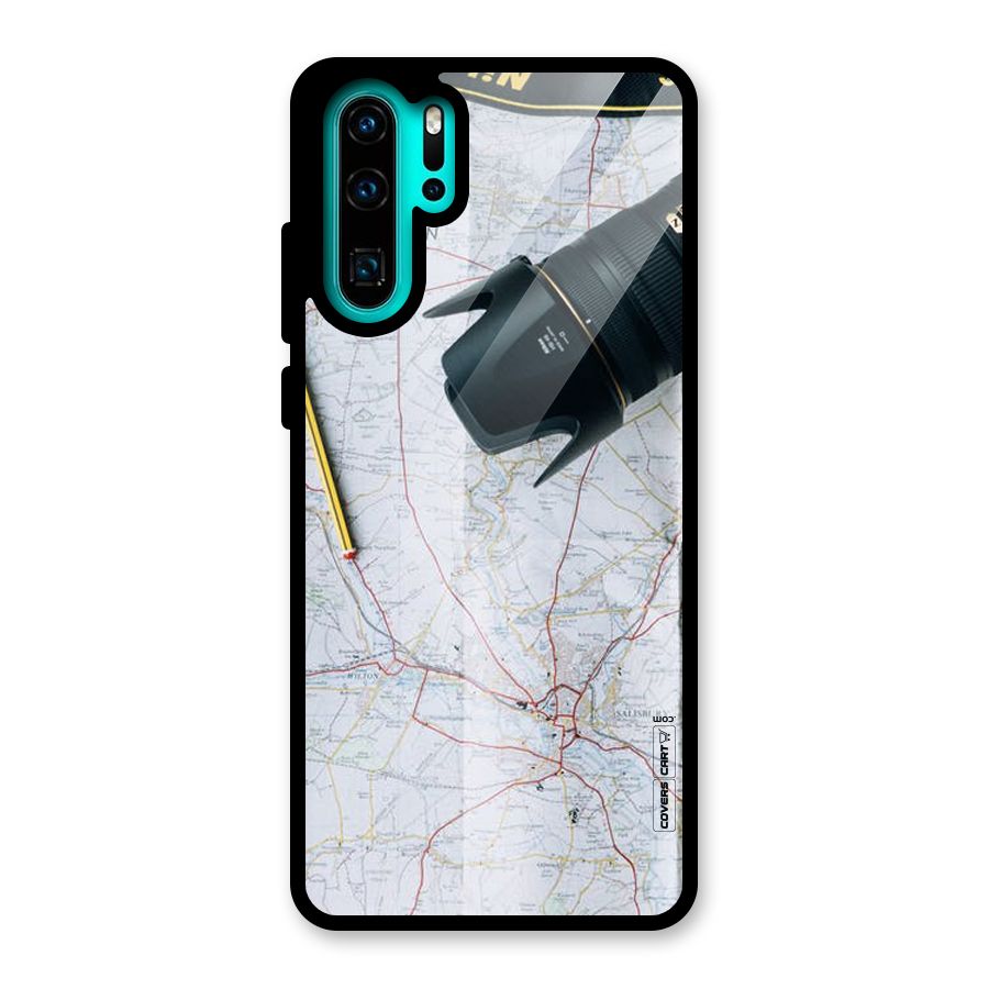 Map And Camera Glass Back Case for Huawei P30 Pro