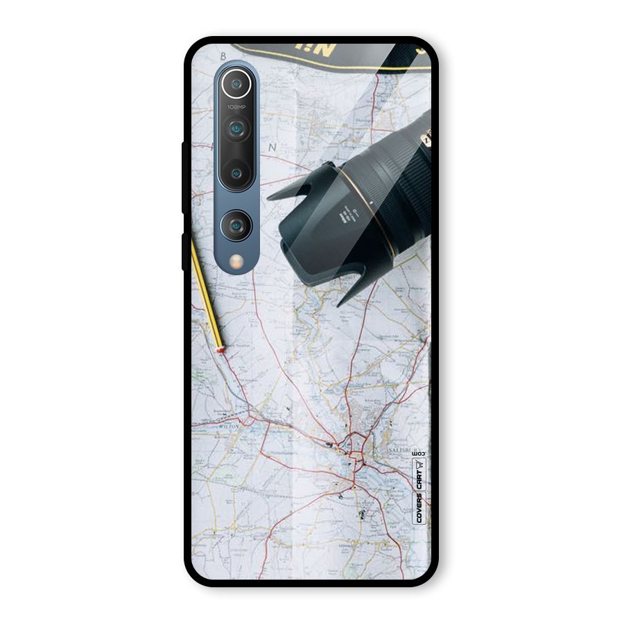 Map And Camera Glass Back Case for Mi 10