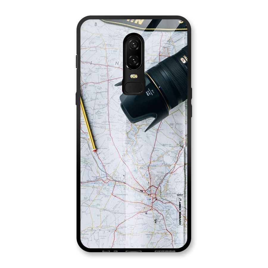 Map And Camera Glass Back Case for OnePlus 6