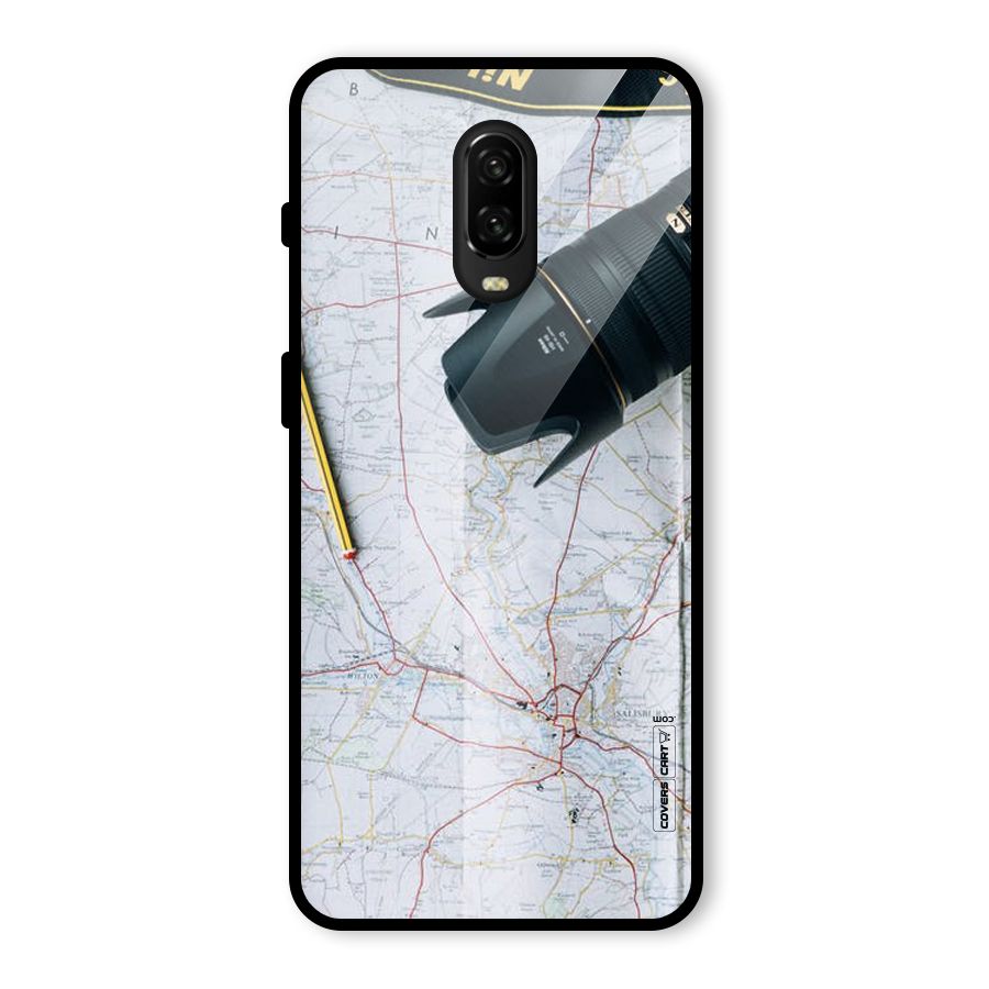 Map And Camera Glass Back Case for OnePlus 6T