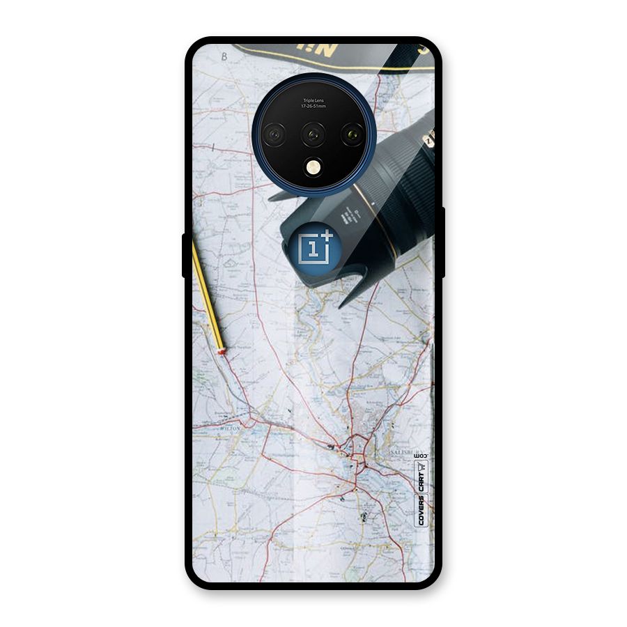 Map And Camera Glass Back Case for OnePlus 7T
