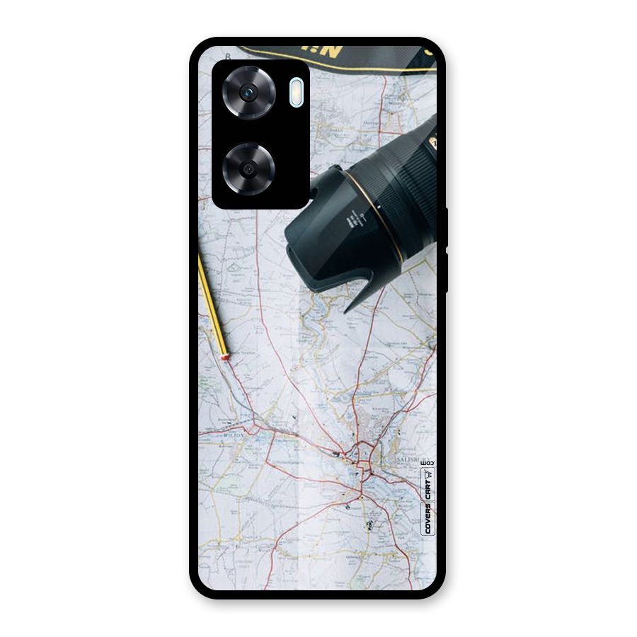 Map And Camera Glass Back Case for Oppo A77