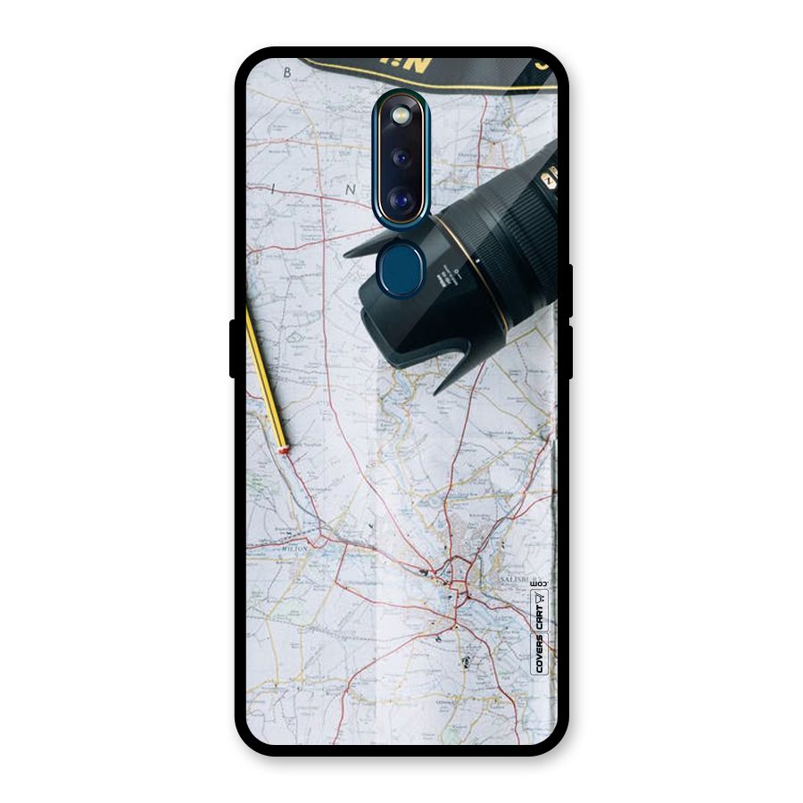 Map And Camera Glass Back Case for Oppo F11 Pro