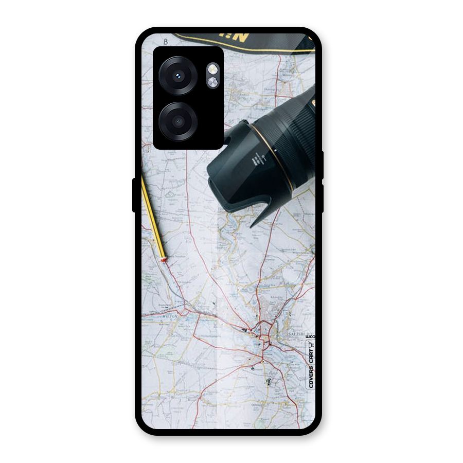 Map And Camera Glass Back Case for Oppo K10 (5G)