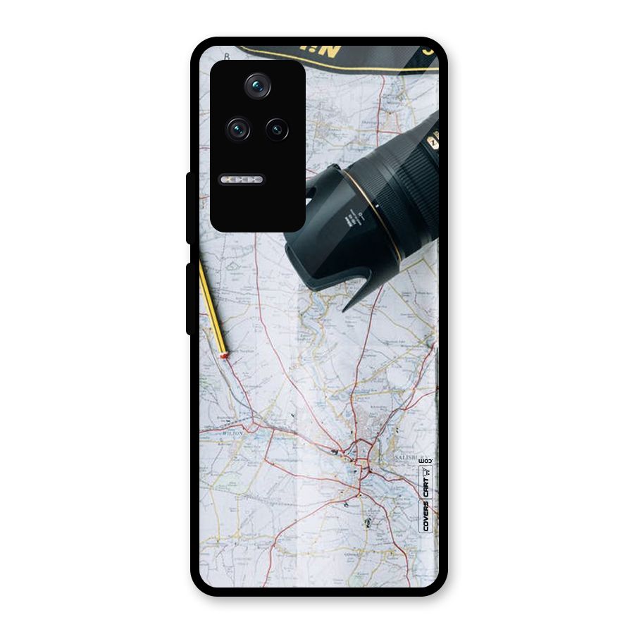 Map And Camera Glass Back Case for Poco F4 5G