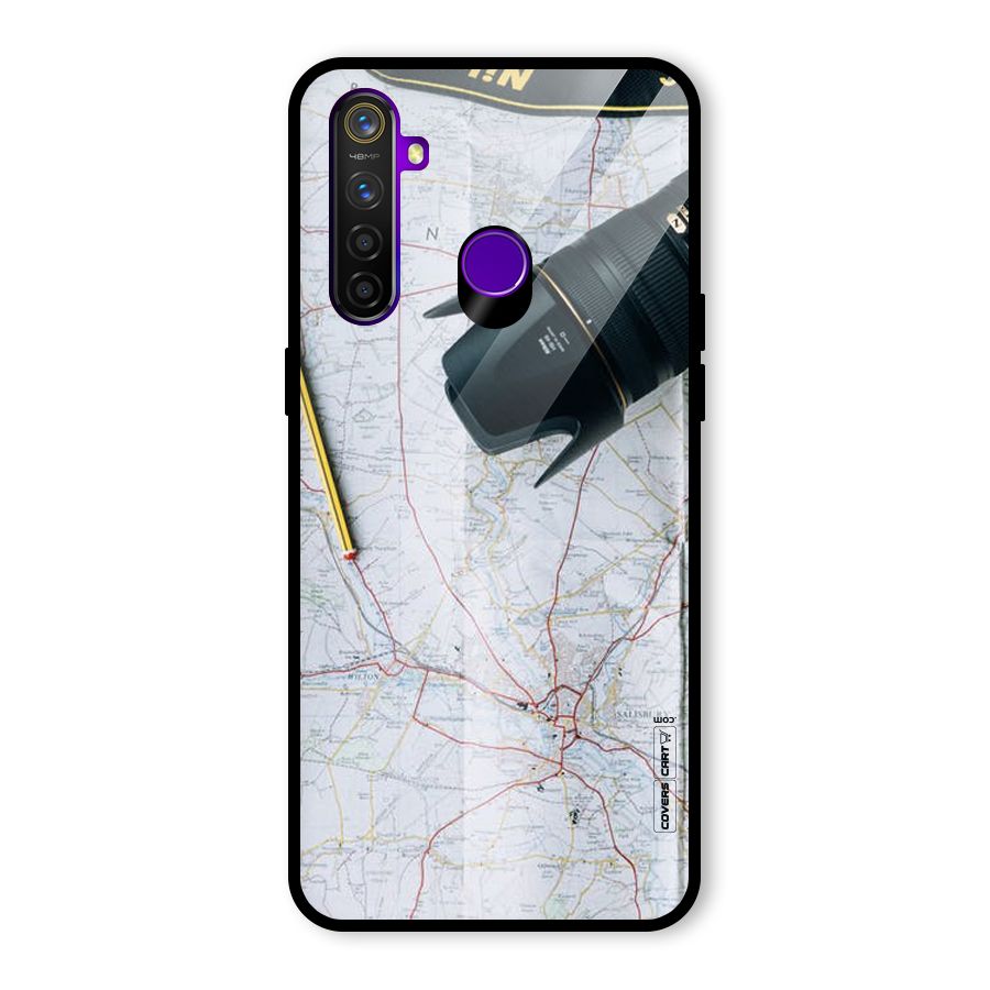 Map And Camera Glass Back Case for Realme 5 Pro