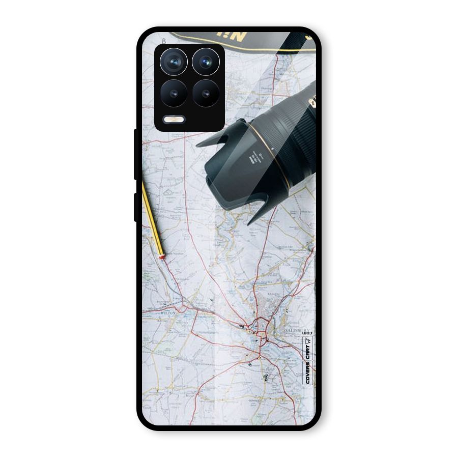 Map And Camera Glass Back Case for Realme 8 Pro