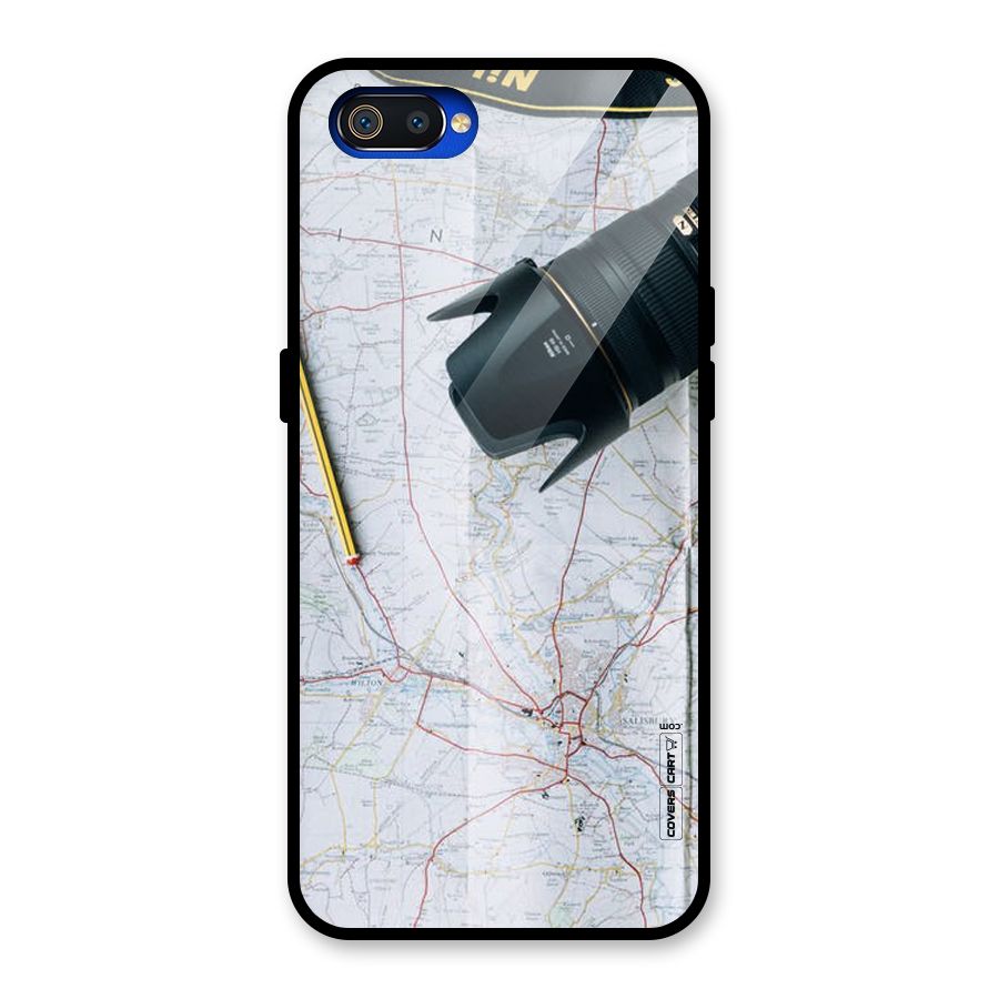 Map And Camera Glass Back Case for Realme C2