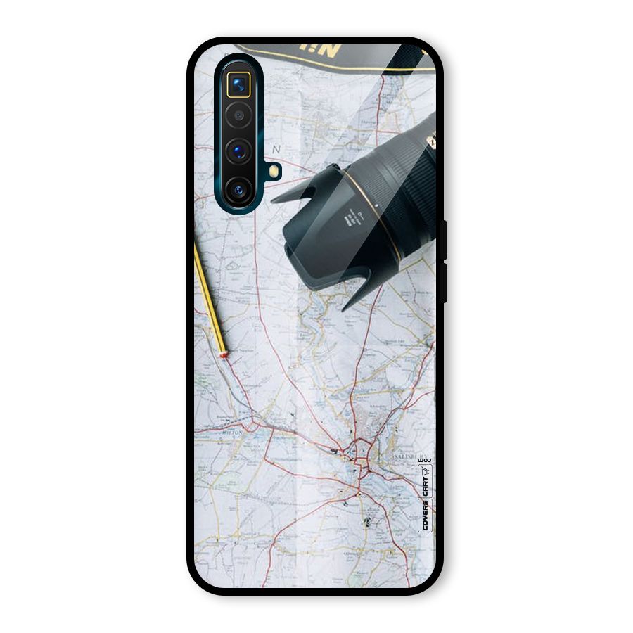 Map And Camera Glass Back Case for Realme X3