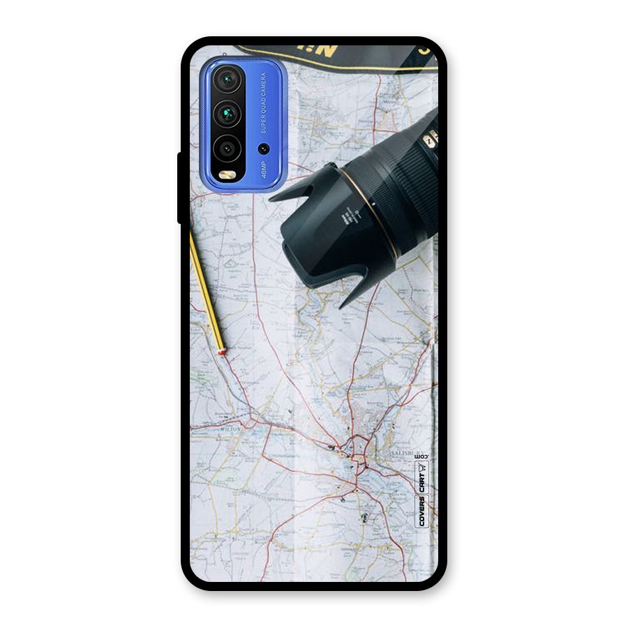Map And Camera Glass Back Case for Redmi 9 Power