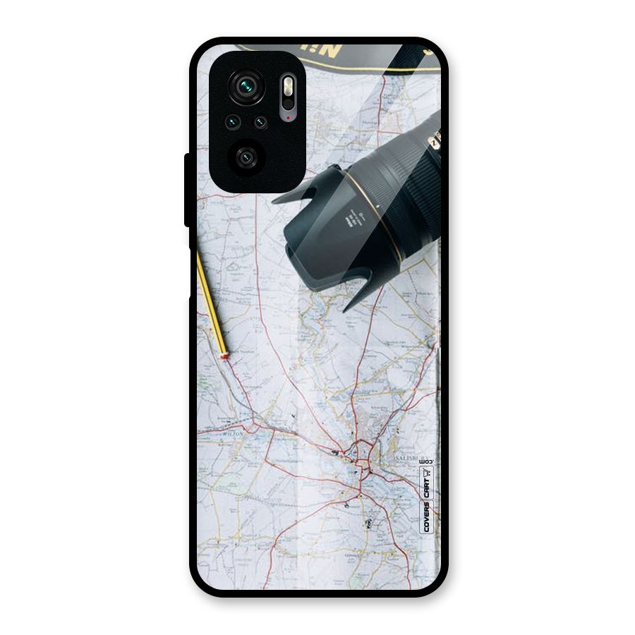 Map And Camera Glass Back Case for Redmi Note 10S