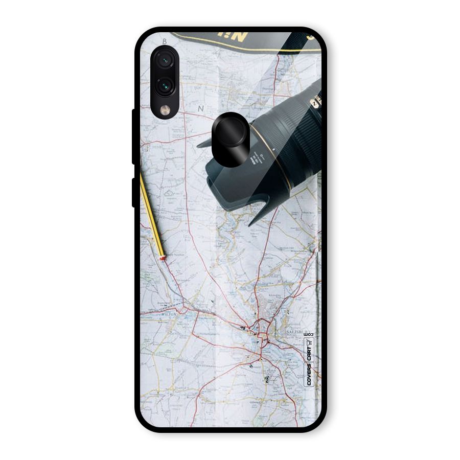 Map And Camera Glass Back Case for Redmi Note 7 Pro