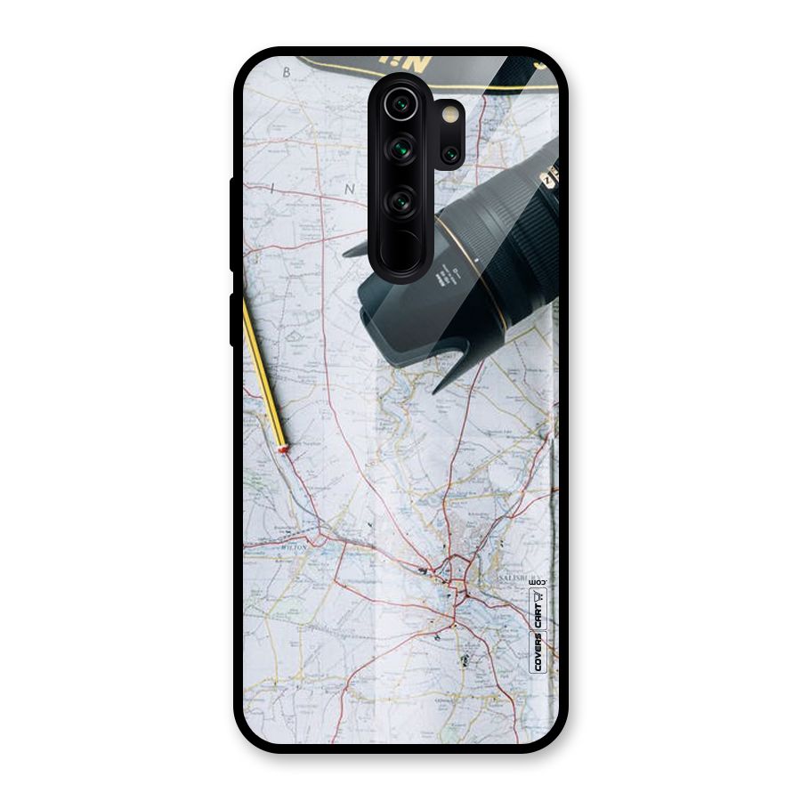 Map And Camera Glass Back Case for Redmi Note 8 Pro