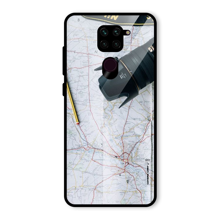 Map And Camera Glass Back Case for Redmi Note 9