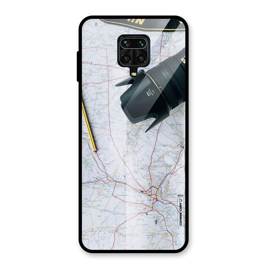 Map And Camera Glass Back Case for Redmi Note 9 Pro