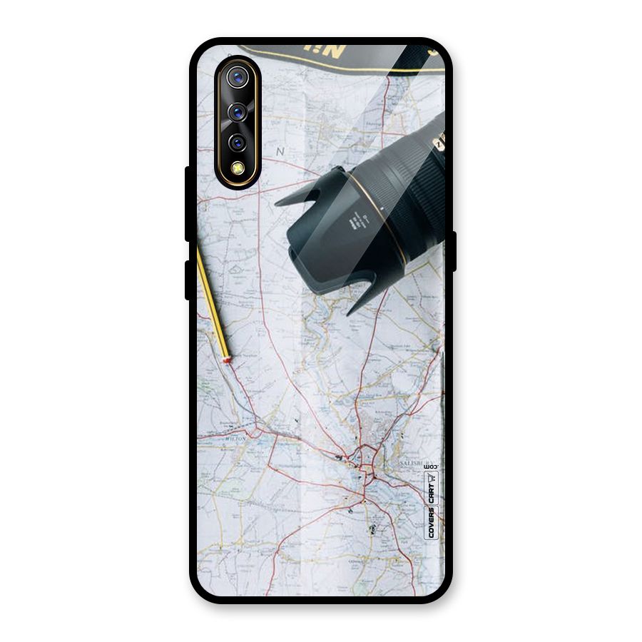 Map And Camera Glass Back Case for Vivo S1