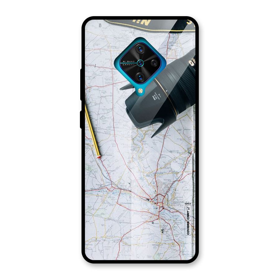 Map And Camera Glass Back Case for Vivo S1 Pro