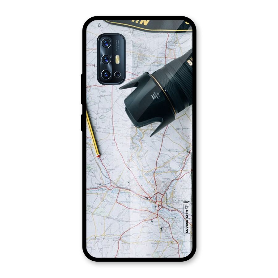 Map And Camera Glass Back Case for Vivo V17