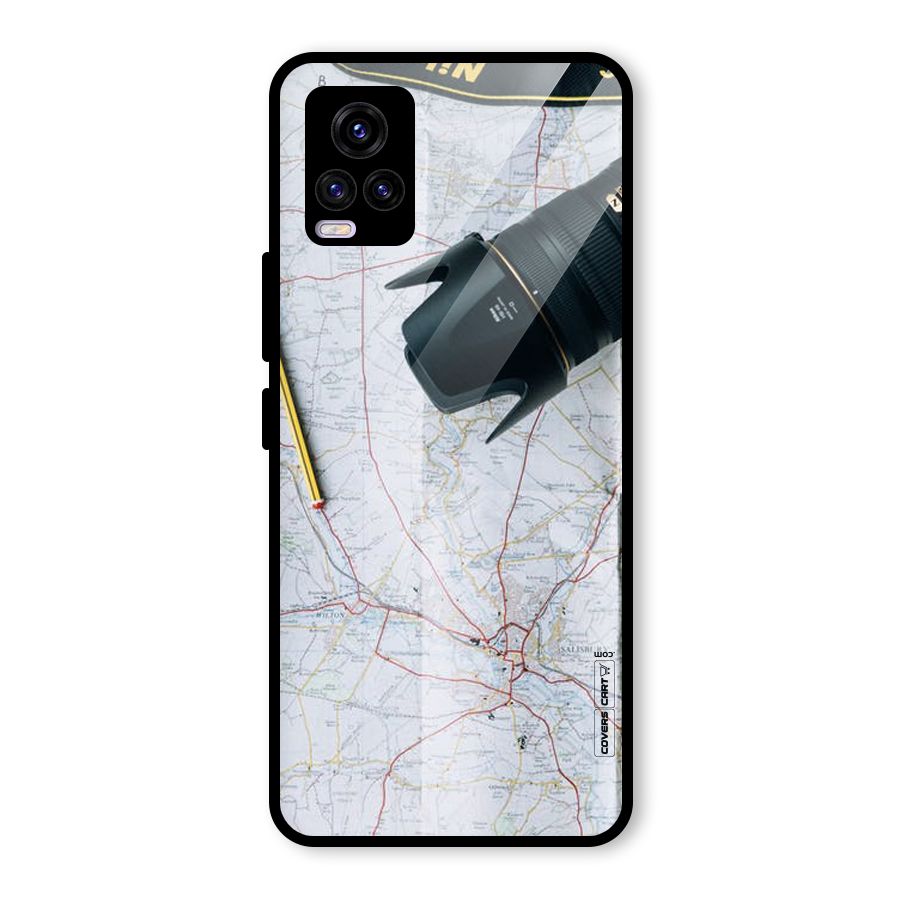 Map And Camera Glass Back Case for Vivo V20