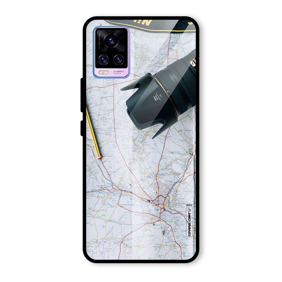 Map And Camera Glass Back Case for Vivo V20 Pro