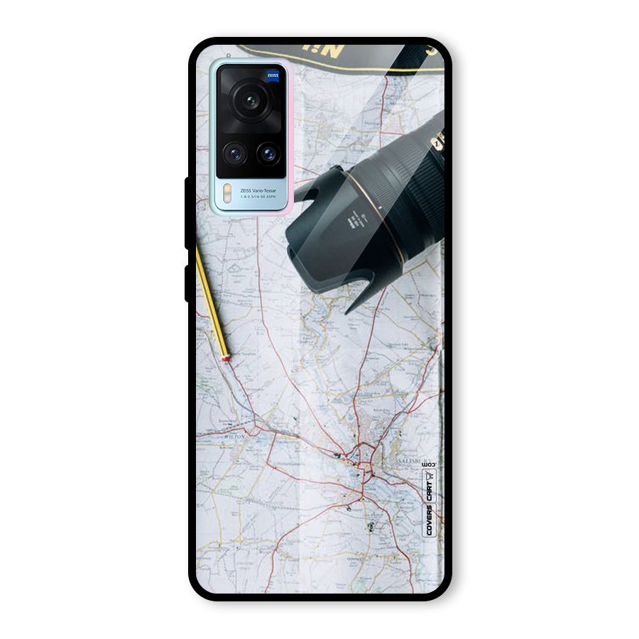 Map And Camera Glass Back Case for Vivo X60