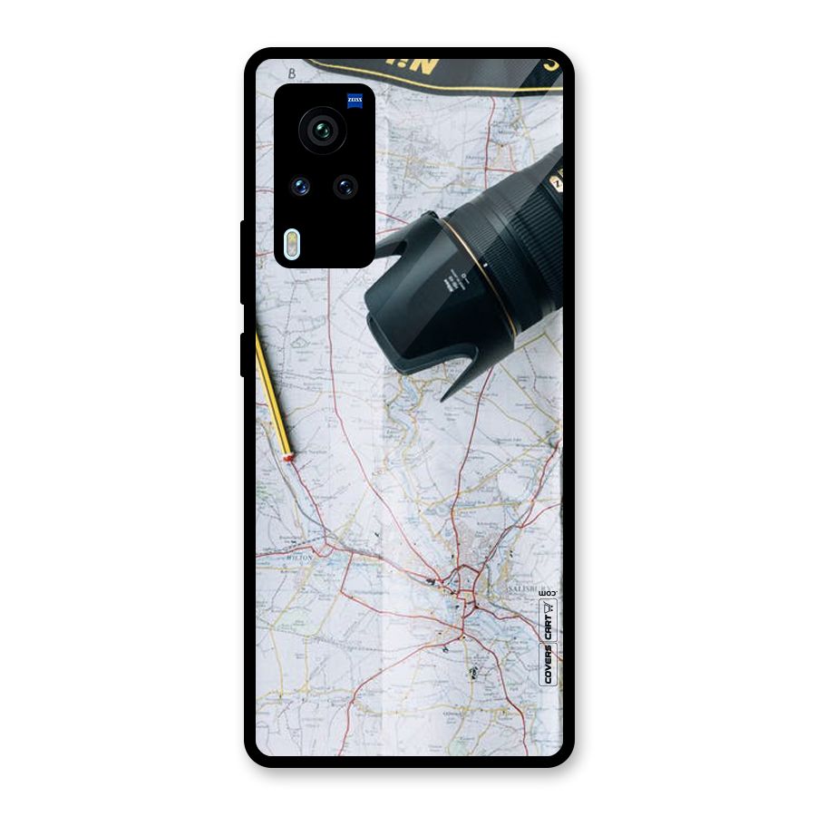 Map And Camera Glass Back Case for Vivo X60 Pro