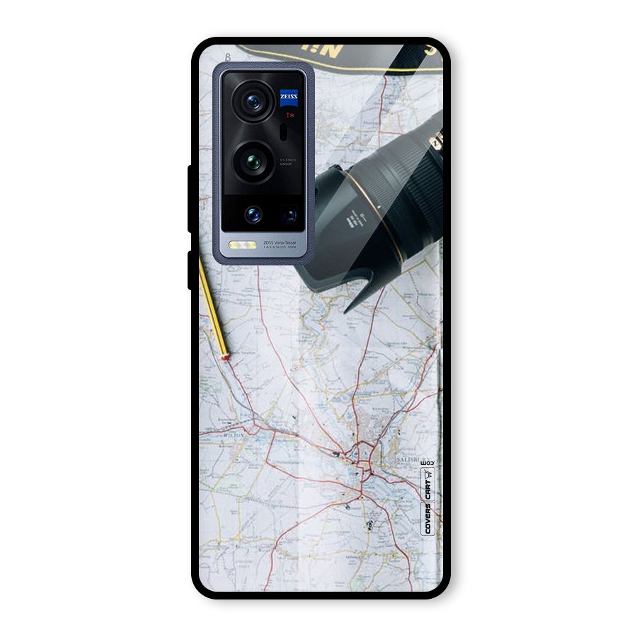 Map And Camera Glass Back Case for Vivo X60 Pro Plus