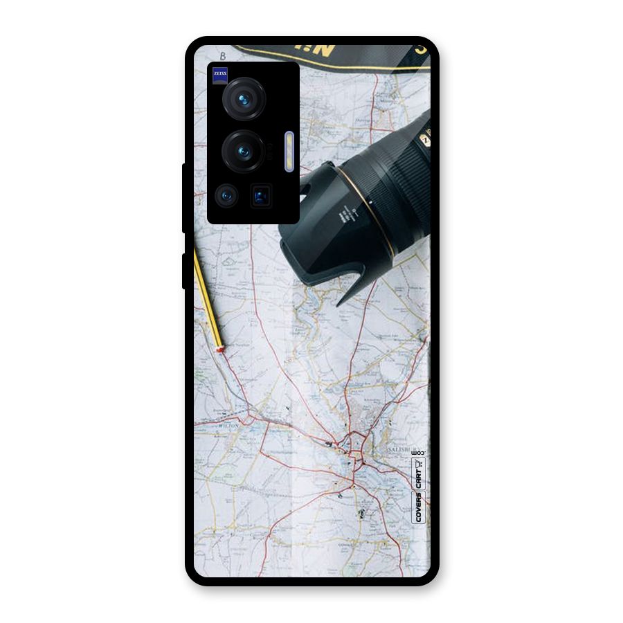 Map And Camera Glass Back Case for Vivo X70 Pro