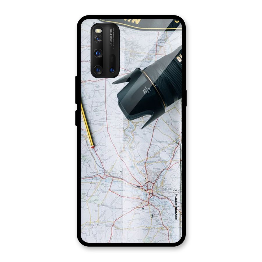 Map And Camera Glass Back Case for Vivo iQOO 3