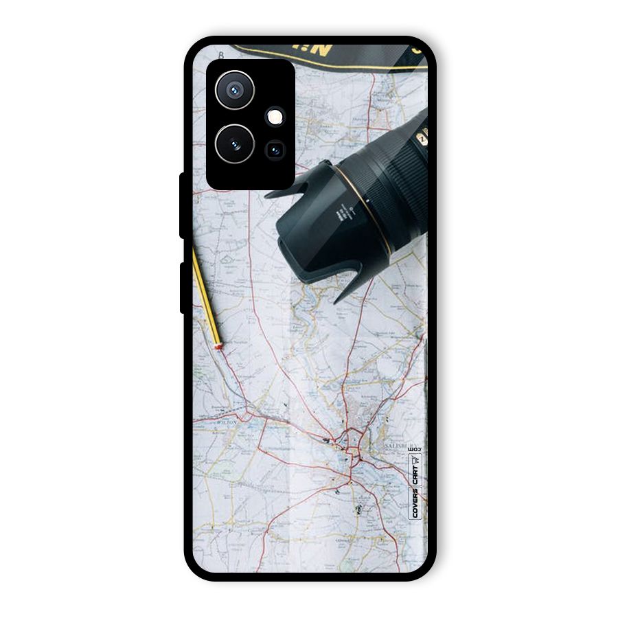 Map And Camera Glass Back Case for Vivo iQOO Z6