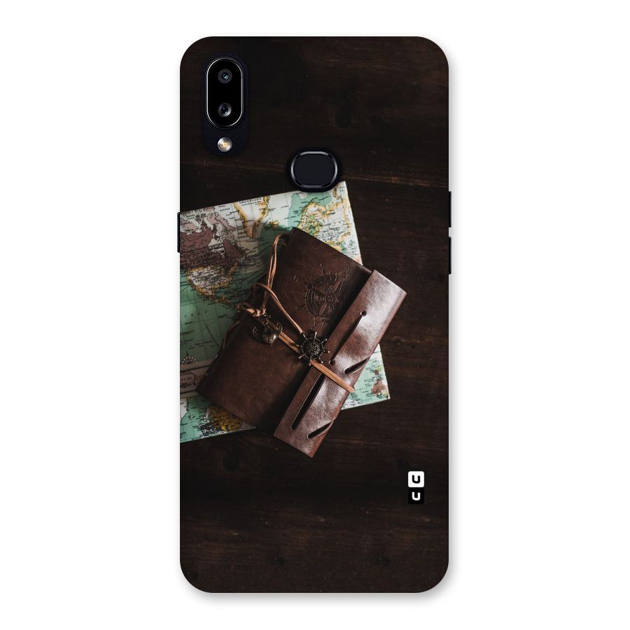 Map Journal Back Case for Galaxy A10s