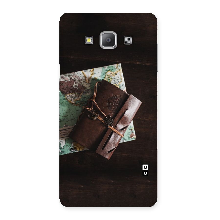 Map Journal Back Case for Galaxy A7