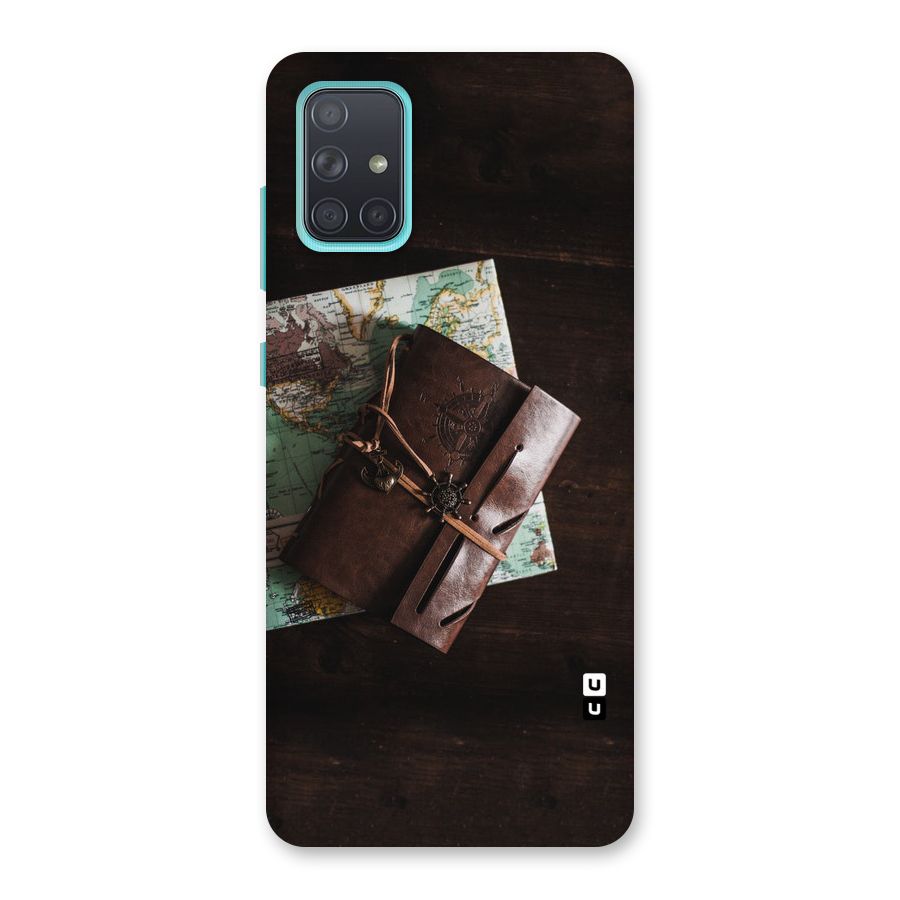 Map Journal Back Case for Galaxy A71