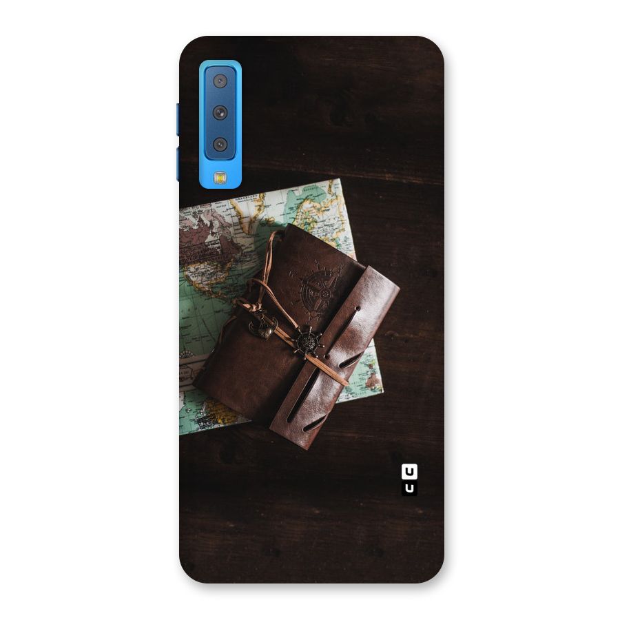 Map Journal Back Case for Galaxy A7 (2018)