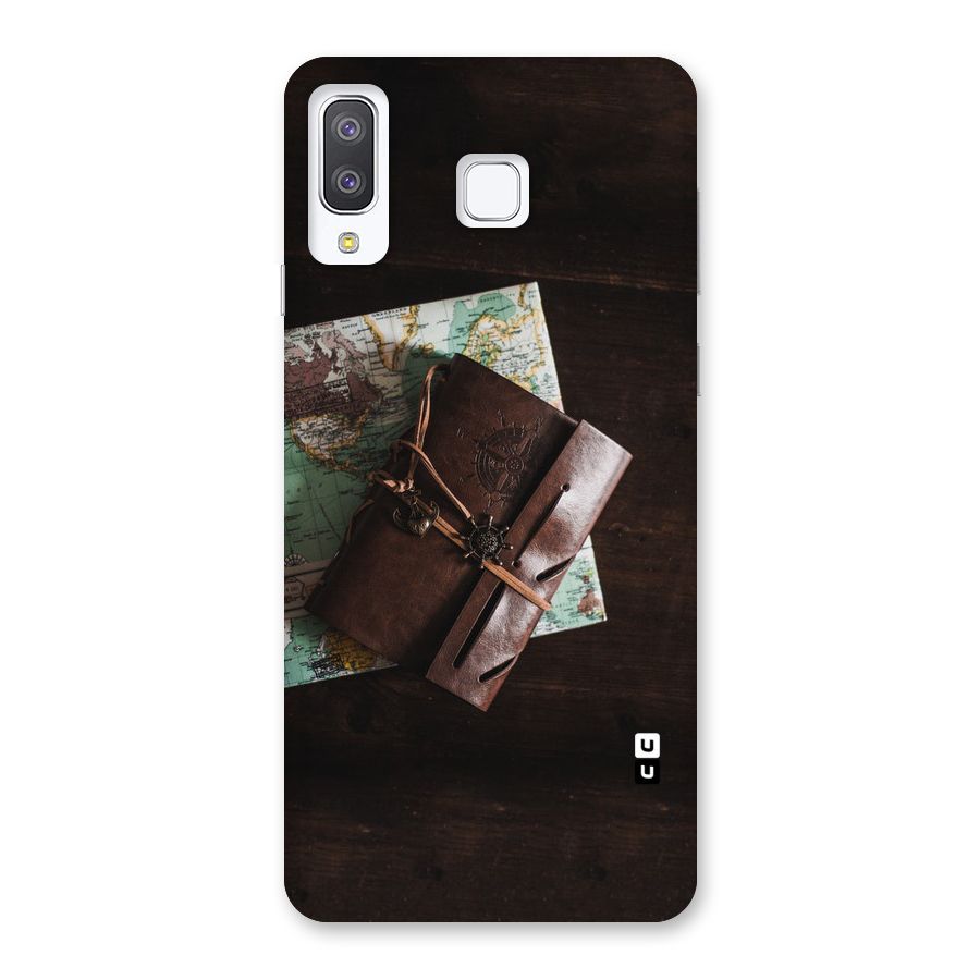 Map Journal Back Case for Galaxy A8 Star