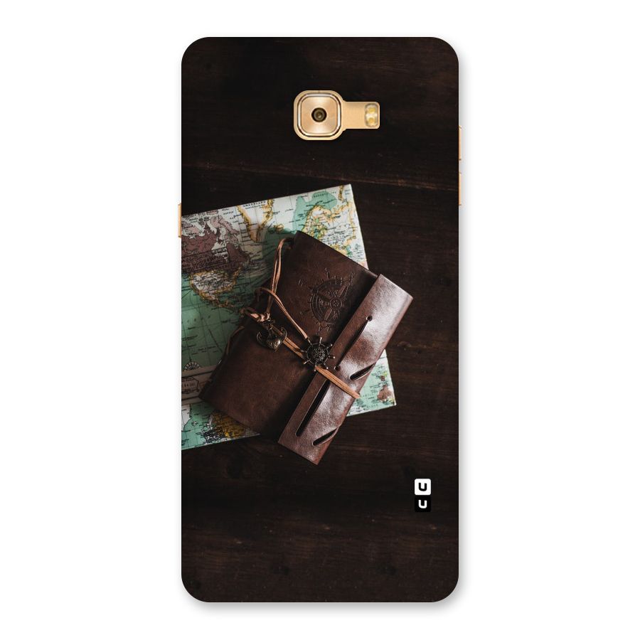 Map Journal Back Case for Galaxy C9 Pro