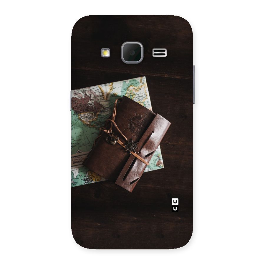 Map Journal Back Case for Galaxy Core Prime