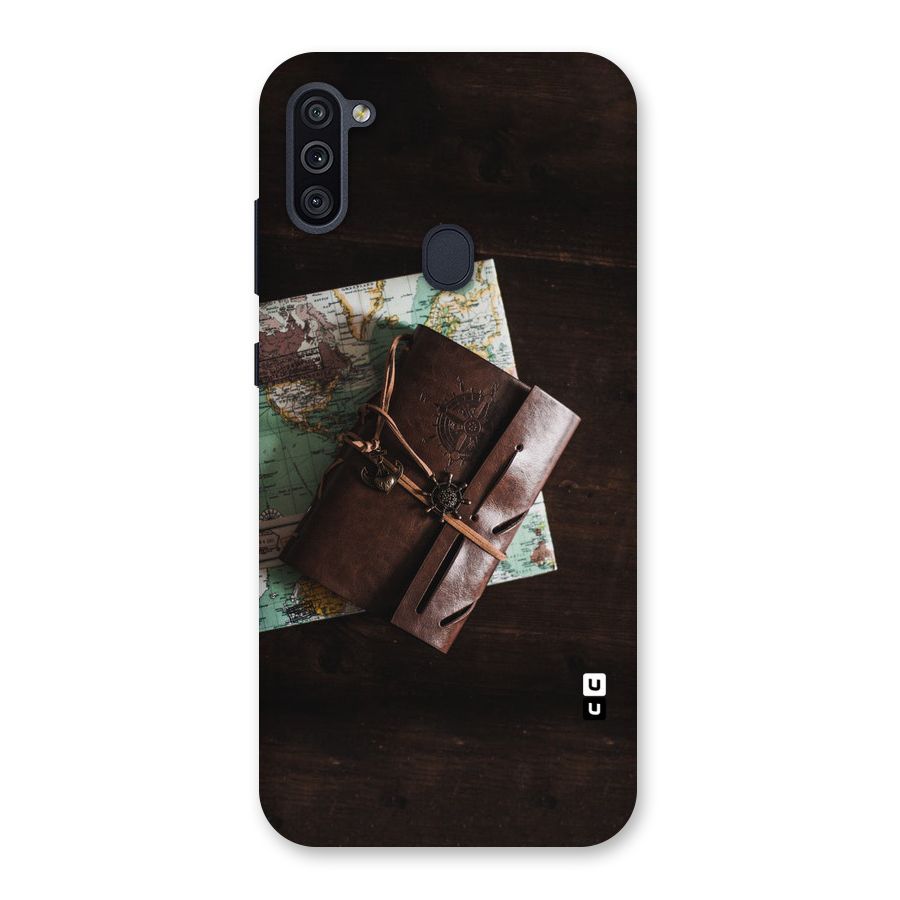 Map Journal Back Case for Galaxy M11