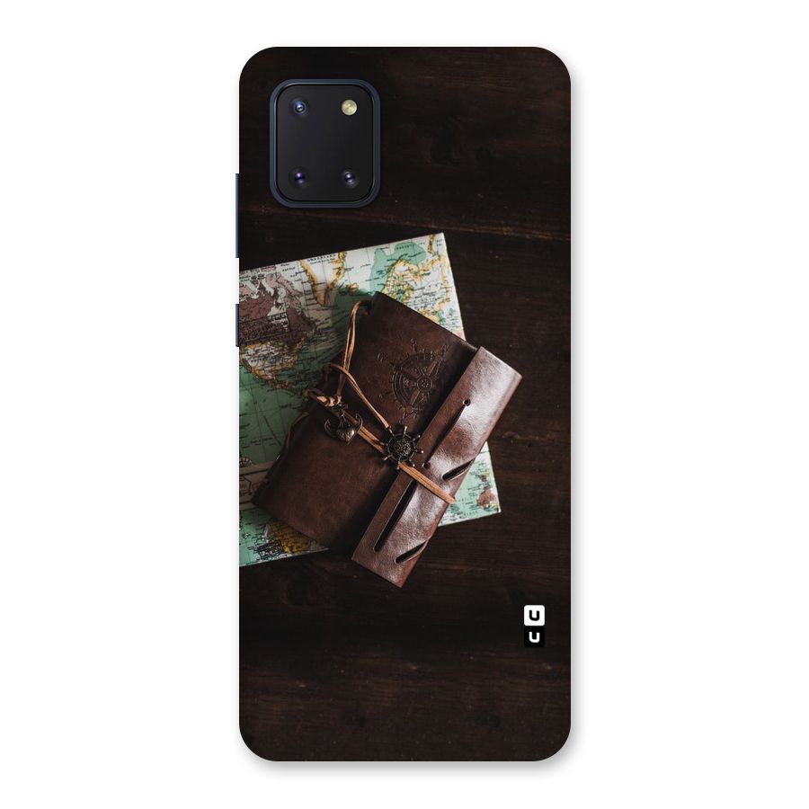 Map Journal Back Case for Galaxy Note 10 Lite