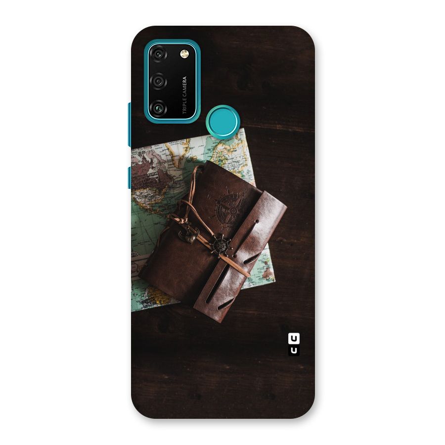 Map Journal Back Case for Honor 9A