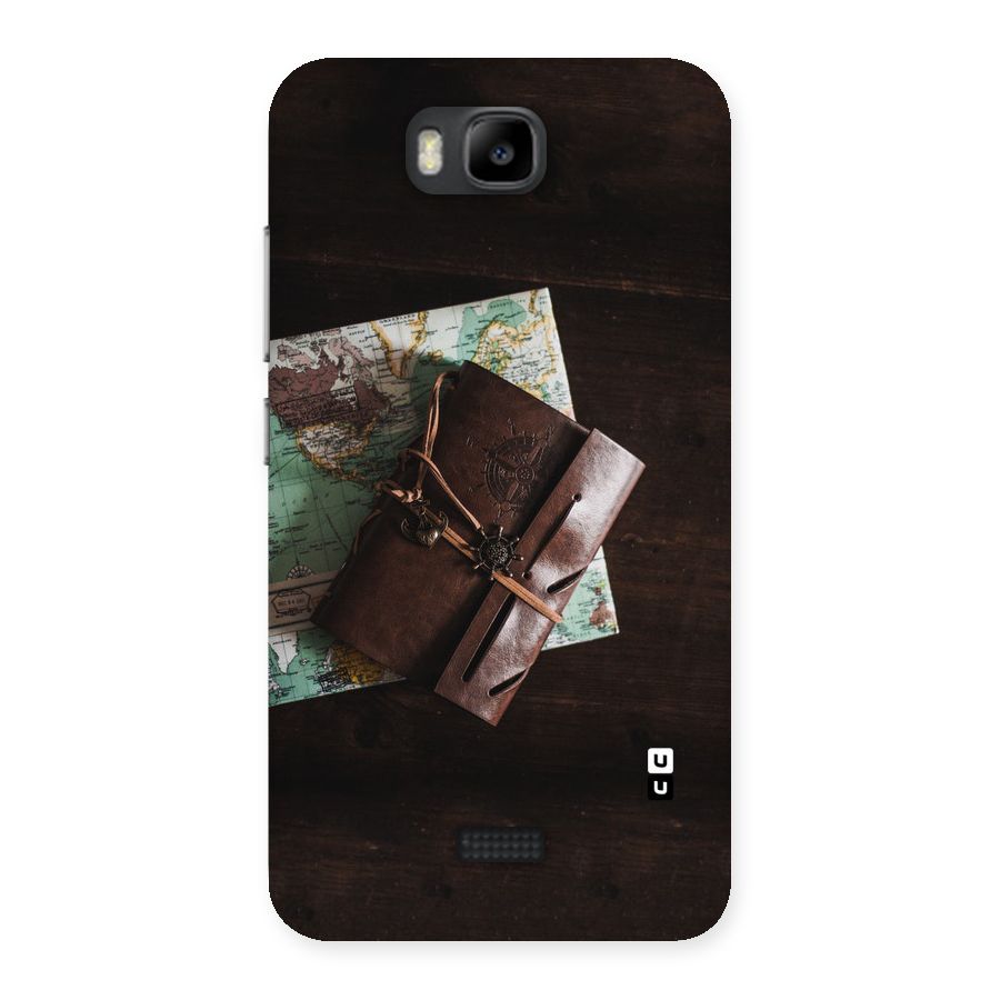 Map Journal Back Case for Honor Bee