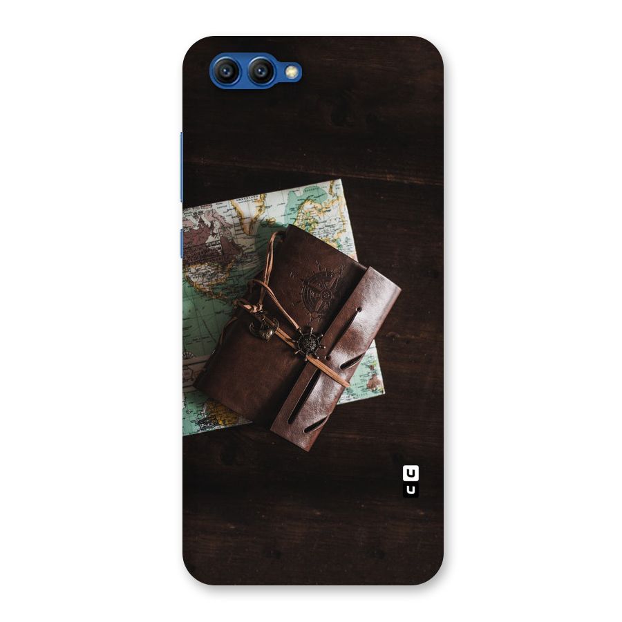 Map Journal Back Case for Honor View 10