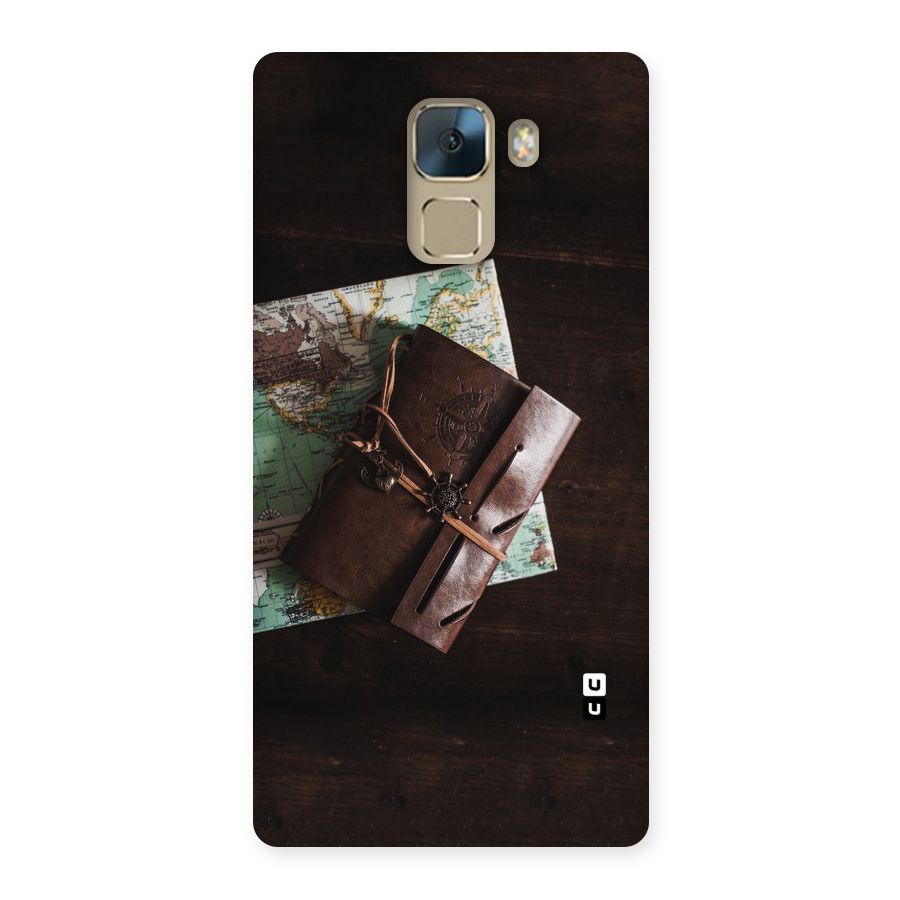 Map Journal Back Case for Huawei Honor 7