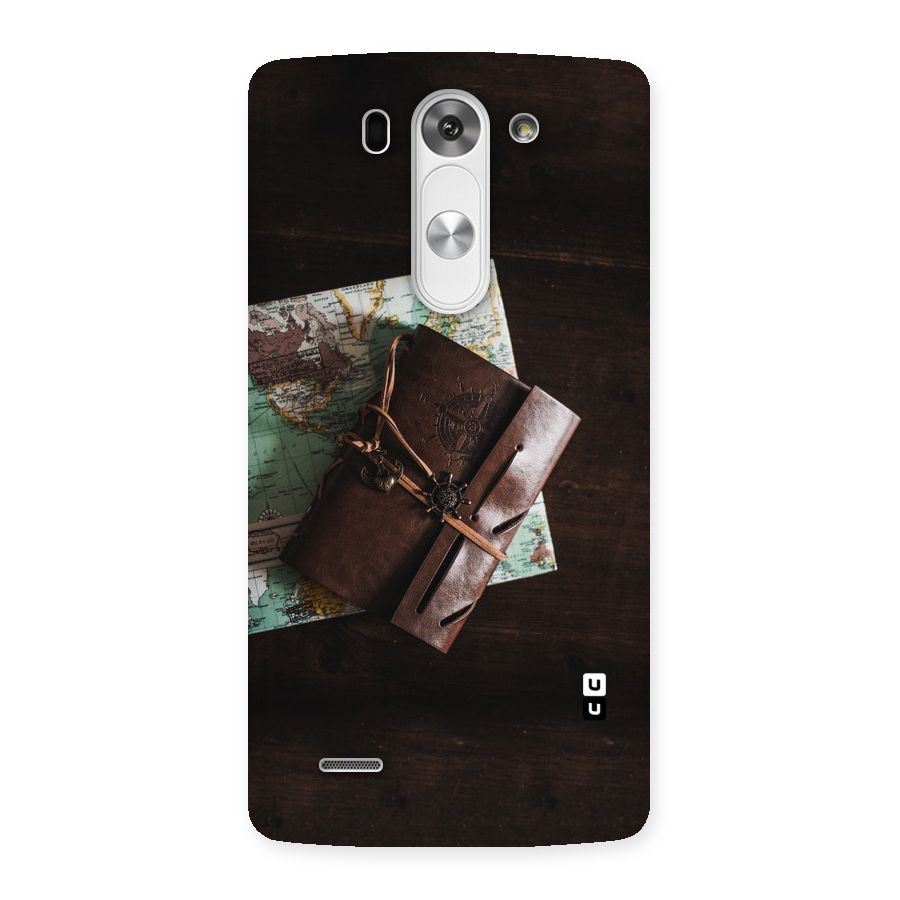 Map Journal Back Case for LG G3 Beat